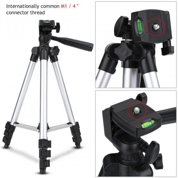 102cm Digital Kamera - Telefon Tripod Kameli Su Terazili Ayak - 4