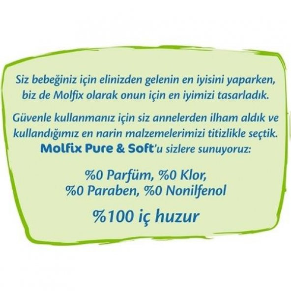 Molfix Pure&Soft Bebek Bezi Yenidoğan 92 x 3:276 Adet - 5