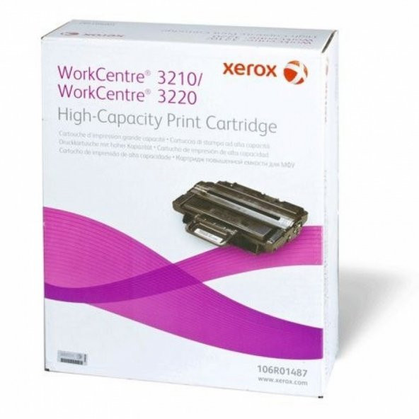 Xerox 106R01487 Workcentre 3210 3220 Yüksek Kapasite Black Siyah