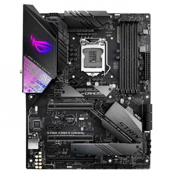 Asus Rog Strix Z390-E Gaming Intel Z390 Soket 1151 DDR4 4266(O.C.)MHz ATX Gaming(Oyuncu) Anakart - 3