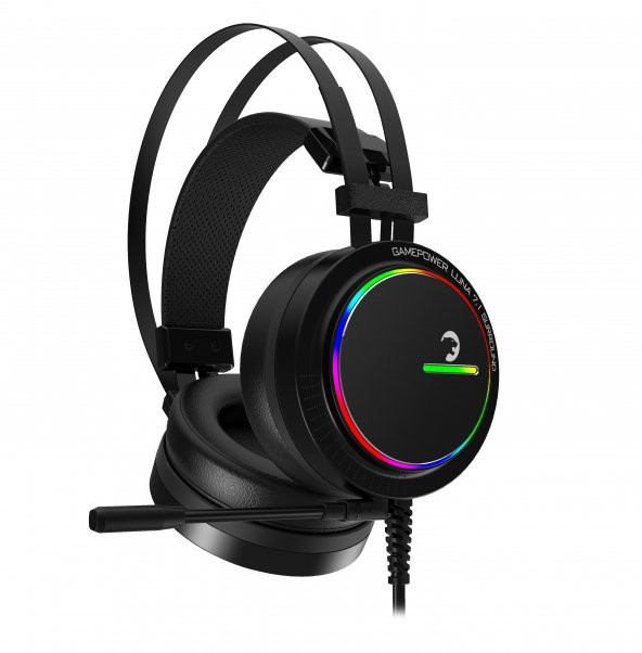 GamePower Luna Siyah 7.1 Surround RGB LED Gaming Kulaklık - 1