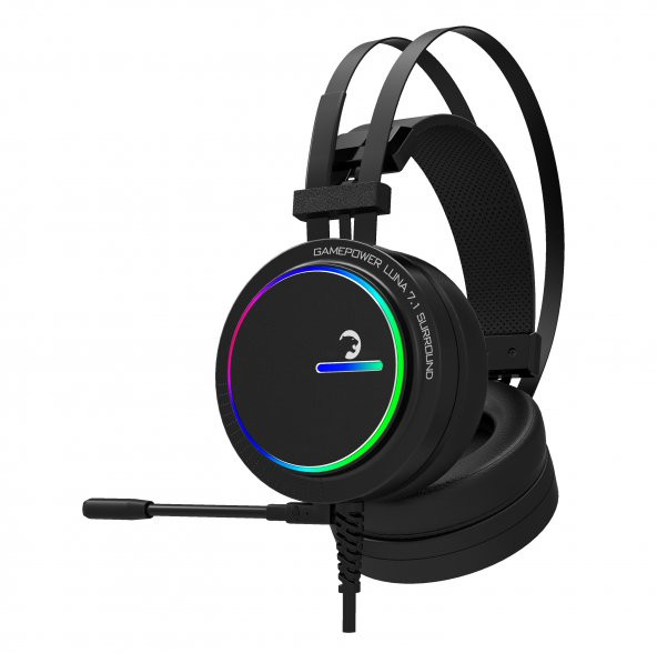 GamePower Luna Siyah 7.1 Surround RGB LED Gaming Kulaklık - 3