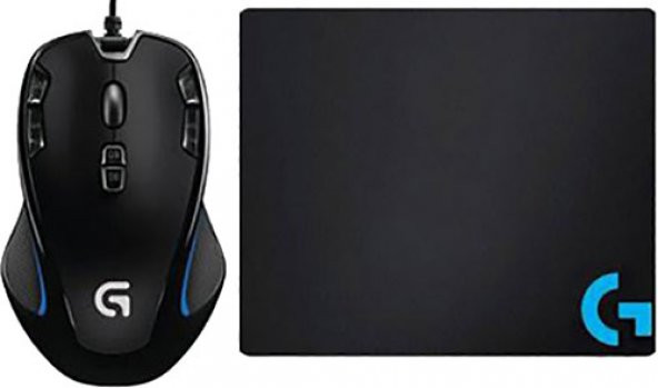 Logitech G300s 2500DPI 9 Tuş Optik Gaming Mouse + Mouse Pad Set - 1