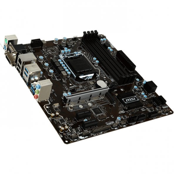 MSI B250M PRO-VDH Intel B250 Soket 1151 DDR4 2400MHz mAtx Gaming(Oyuncu) Anakart - 2
