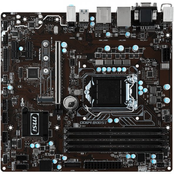 MSI B250M PRO-VDH Intel B250 Soket 1151 DDR4 2400MHz mAtx Gaming(Oyuncu) Anakart - 3