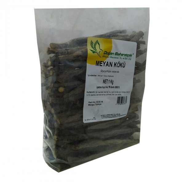 Meyan Kökü Kabuklu Çubuk Doğal 1000 Gr Paket - 6