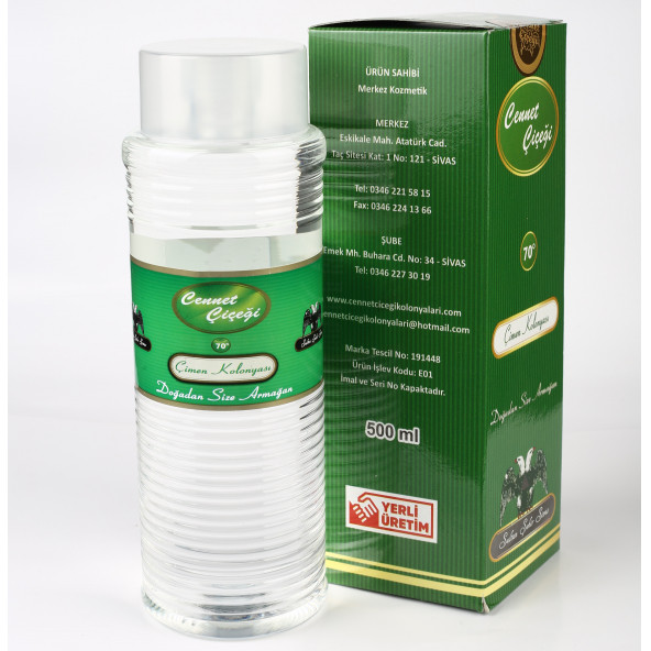 CENNET ÇİÇEĞİ Çimen Kolonyası 500ml Pet