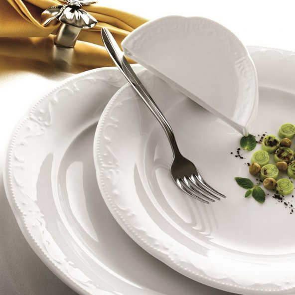 Kütahya Porselen Caprice 24 Parça 6 Kişilik Yemek Takımı