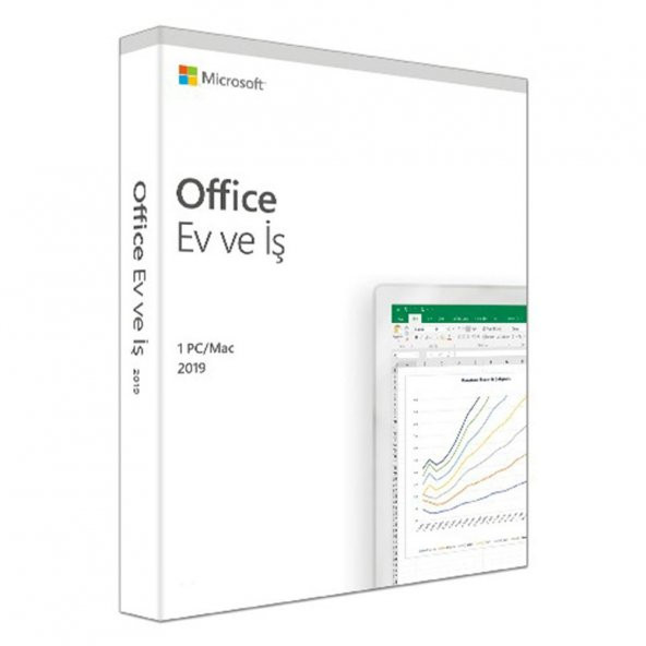 Microsoft Office 2019 Ev ve İş Türkçe Kutu 32/64 Bit T5D-03258