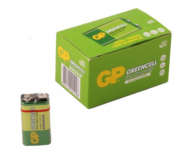 GP Greencel GP1604G-S1 Manganez 9V Pil 10lu