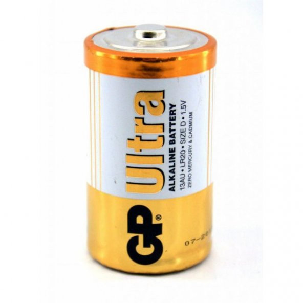 GP GP13AU-U2 LR20/E95 Ultra Alkalin Büyük Boy D Pil 2li - 3