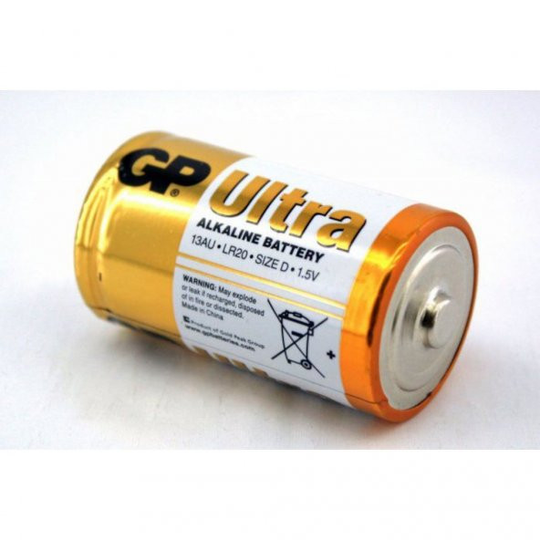 GP GP13AU-U2 LR20/E95 Ultra Alkalin Büyük Boy D Pil 2li - 4