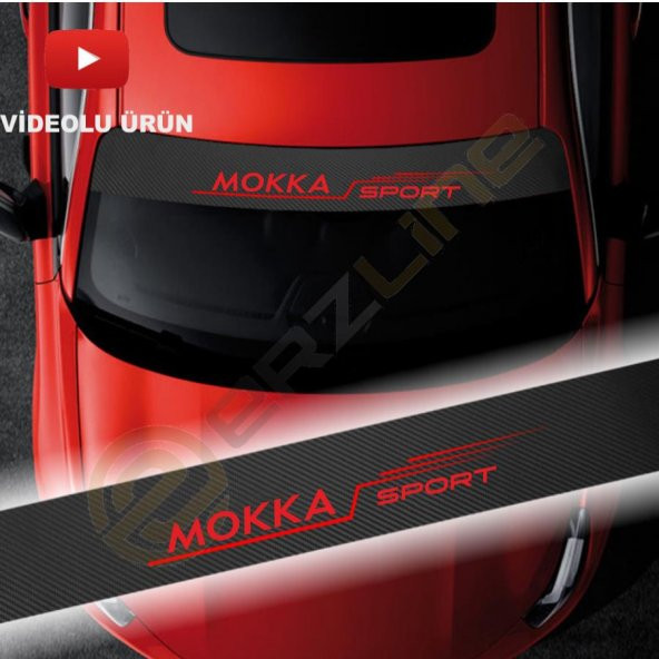 Erzline Opel Mokka Karbon Ön Cam Oto Sticker