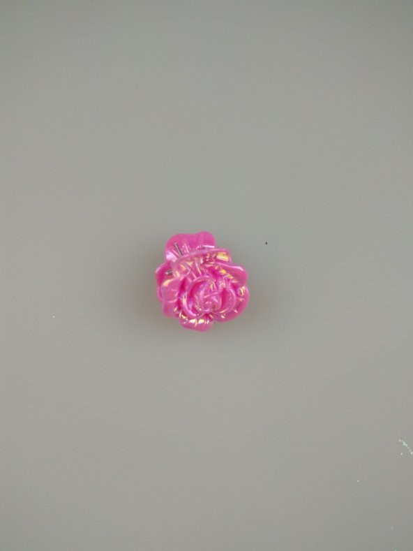 KISKAÇLI MANDAL TOKA RENKLİ GÜL ÇİÇEK 1 ADET 2CM - 4