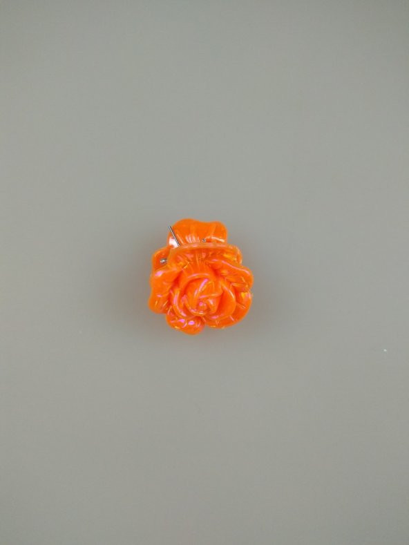 KISKAÇLI MANDAL TOKA RENKLİ GÜL ÇİÇEK 1 ADET 2CM - 5