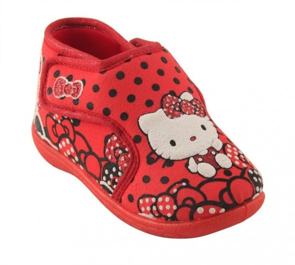 Hello Kitty Kız Çocuk Kırmızı Panduf Ev Ayakkabısı