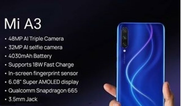 Xiaomi Mi A3 64 GB Mavi (Xiaomi Tükiye Garantili) - 3