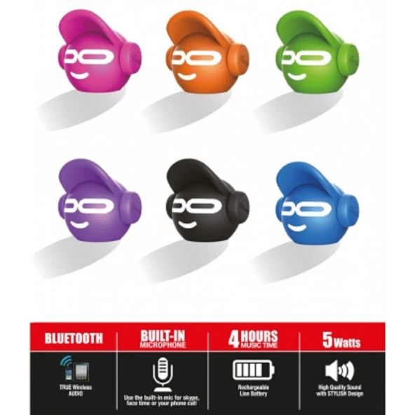 iDance Beat Dude Mini Pembe Bluetooth Hoparlör - 3