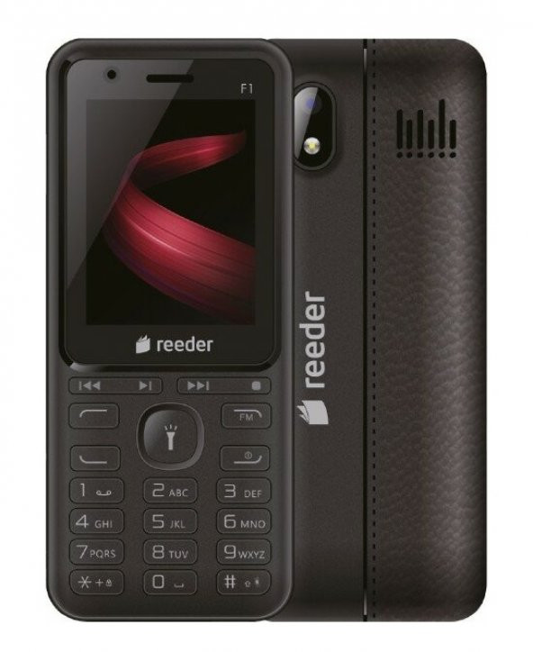 Reeder F1 Touche Siyah Tuşlu Cep Telefonu - Distribütör Garantili