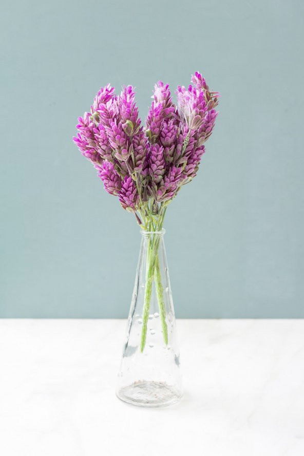 1Adet Pembe Lavandula Yapay Akdeniz Çiçek - 2