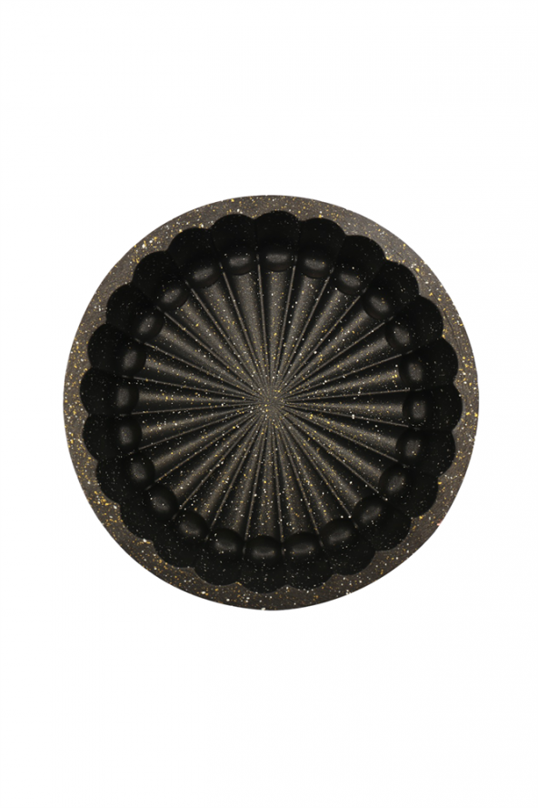 Şan Granit 22cm Döküm Kek Kalıbı Tart Kalıbı Siyah - 2
