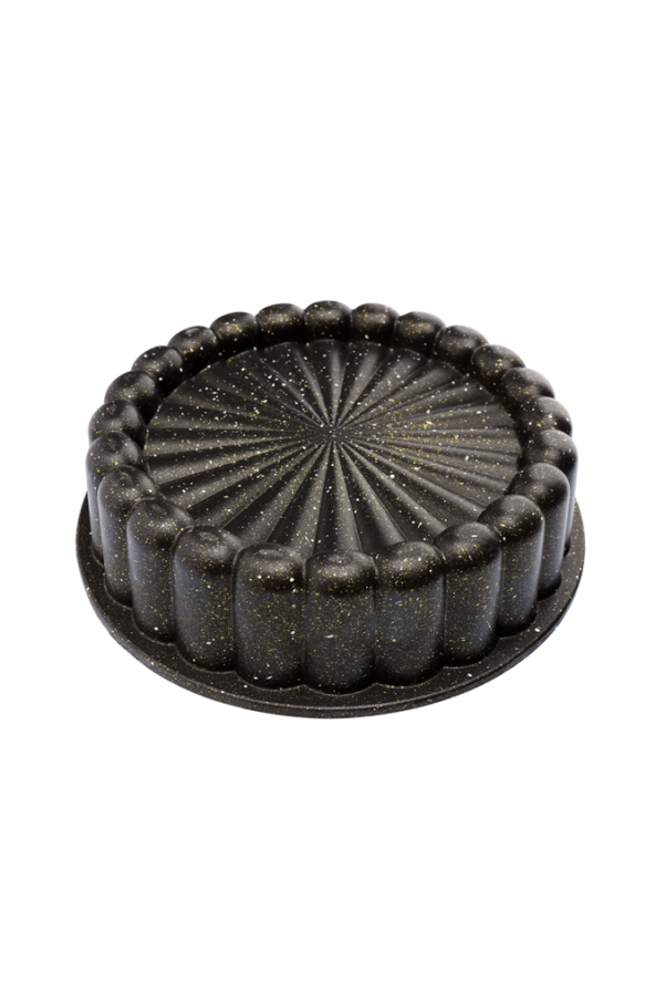 Şan Granit 22cm Döküm Kek Kalıbı Tart Kalıbı Siyah - 3