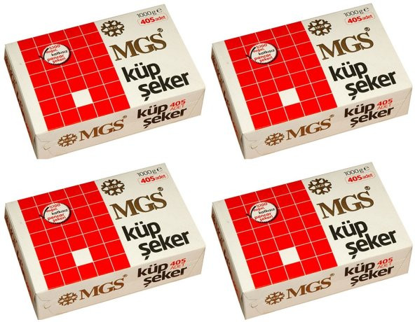 MGS Küp Şeker 405 Adet 1 Kg (4 Paket)