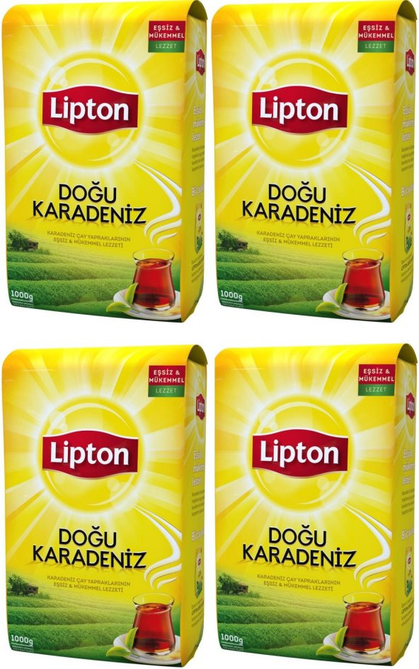 Lipton Doğu Karadeniz Siyah Çay 1 kg (4 Paket)