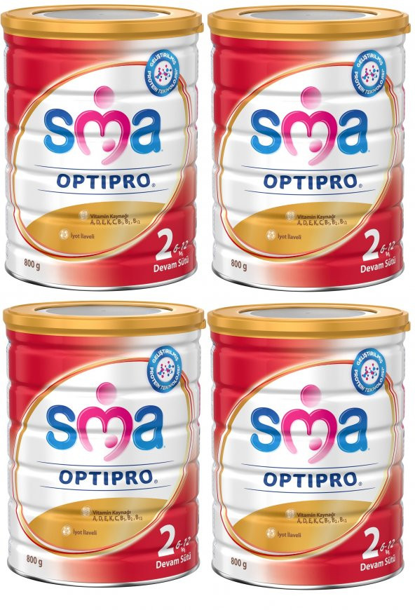 SMA Optipro 2 Bebek Maması 800 gr. (4 Adet)