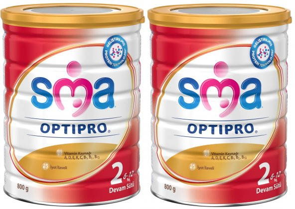 SMA Optipro 2 Bebek Maması 800 gr. (2 Adet)