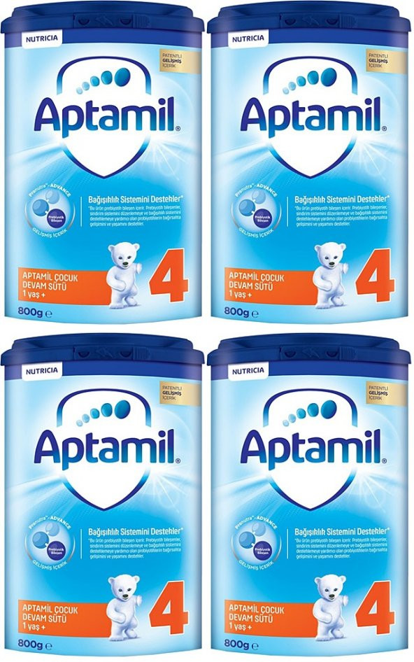 Aptamil Devam Sütü 4 Numara 800 gr. ( 4 lü Paket)