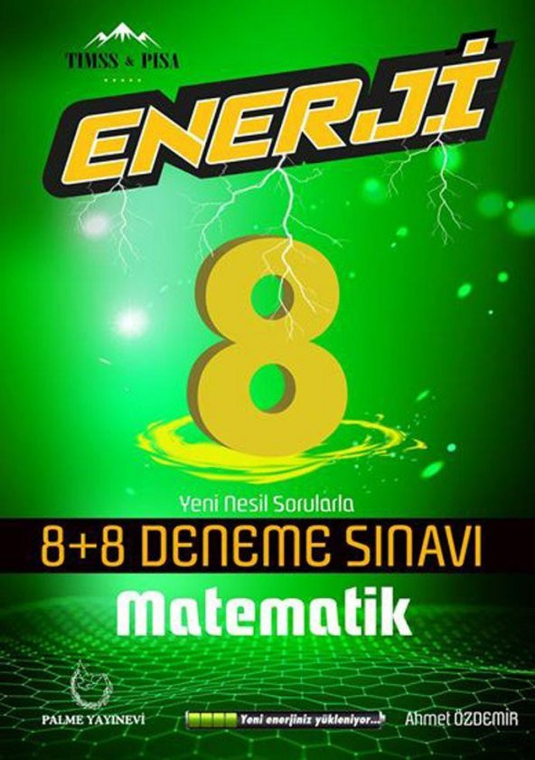 Palme Yayınları 8. Sınıf Matematik Enerji 8+8 Deneme Sınavı