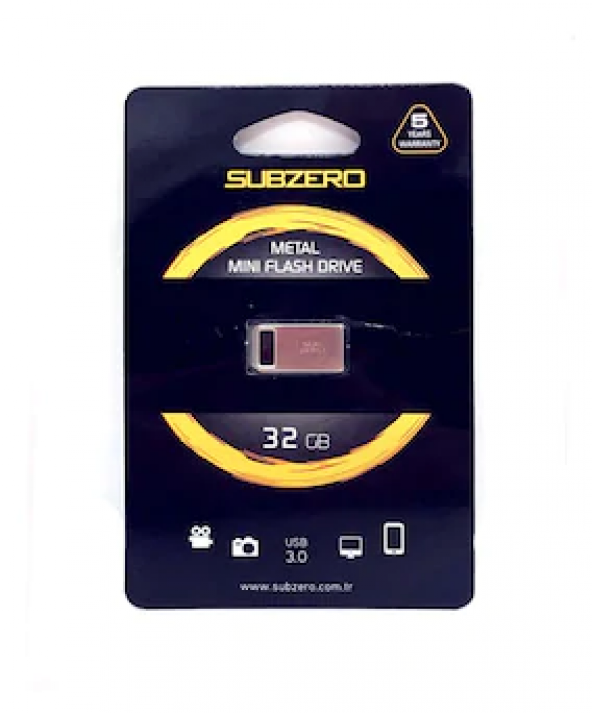 Subzero USB 3.0 32 GB Mini Metal Flash Bellek