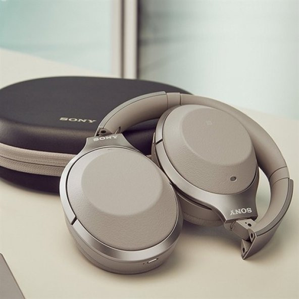 Sony WH-1000XM2 Bej Gürültü Önleyici Kulak Üstü Kablosuz Kulaklık - 2