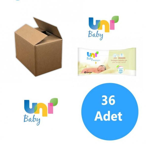 Uni Baby Yenidoğanlar İçin 36lı Paket Islak Mendil