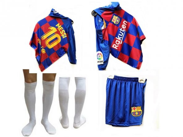 BARCELONA MESSİ ÇOCUK FORMASI TAKIMI TOZLUK HEDİYELİDİR