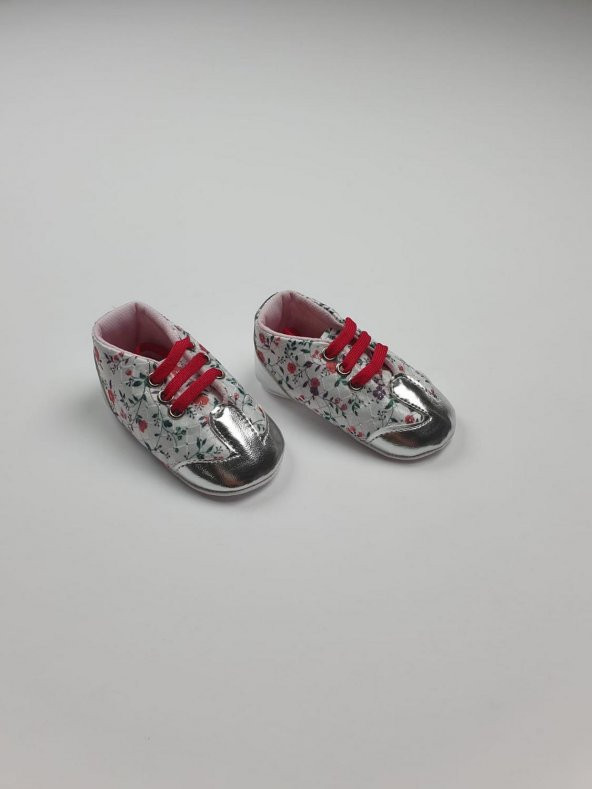 Kız Bebek Çiçek Desenli İlk Adım Ayakkabısı Pembe 0-3 Ay - C73344
