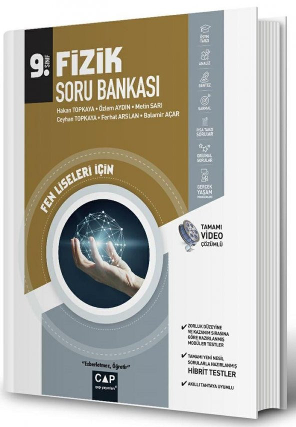Çap Yayınları 9. Sınıf Fen Lisesi Fizik Soru Bankası
