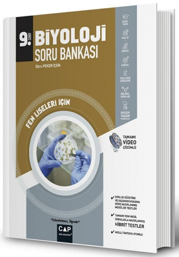 Çap Yayınları 9. Sınıf Fen Lisesi Biyoloji Soru Bankası