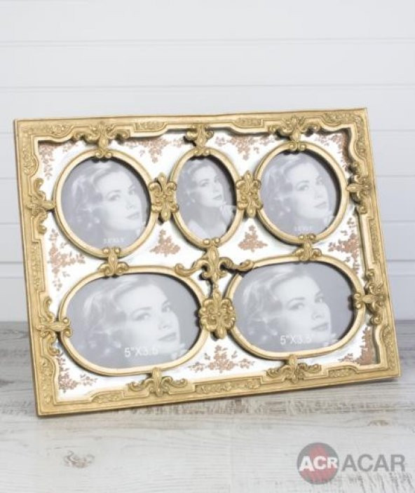 Acar 5 Bölmeli Gold Çerçeve