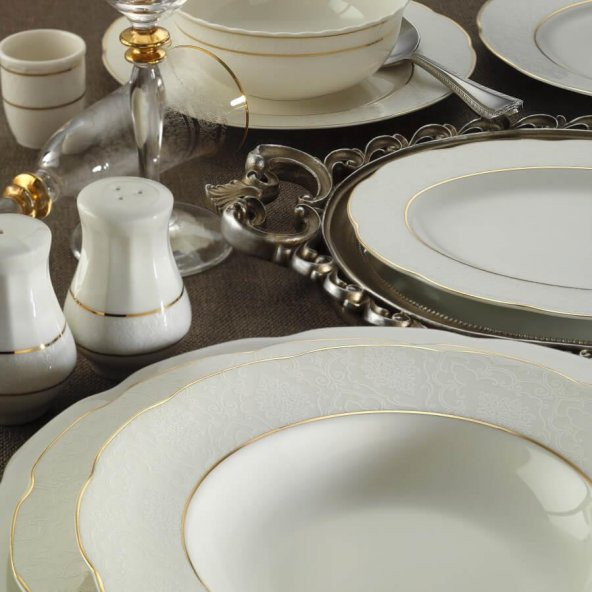 Kütahya Porselen Olympos 62 Parça 10061 Desen Yemek Takımı