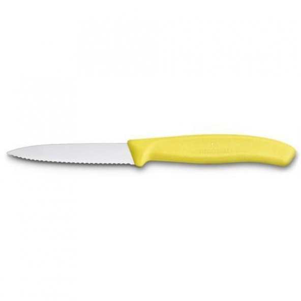 Victorinox 8Cm Soyma Bıçağı (Testere Ağızlı) Sarı