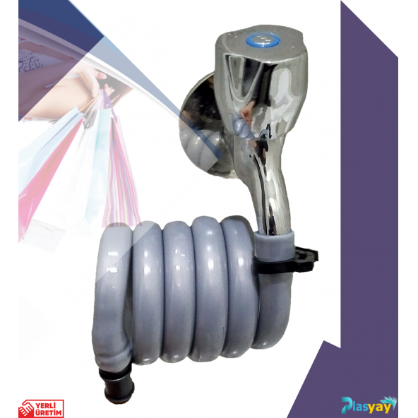 Plasyay Wc Hortum Matik + Kelepçe Hediye + Vakumlu + Özel Kutulu - 2