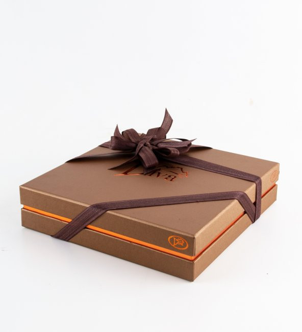 Liva Bronz Taba Dolgulu Çikolata Kutu Büyük - 2