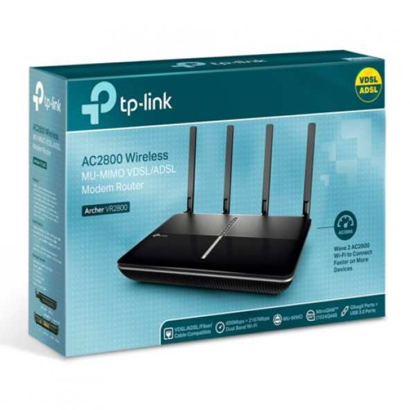TP-Link Archer-VR2800 AC2800 VDSL/ADSL ModemRouter - 1