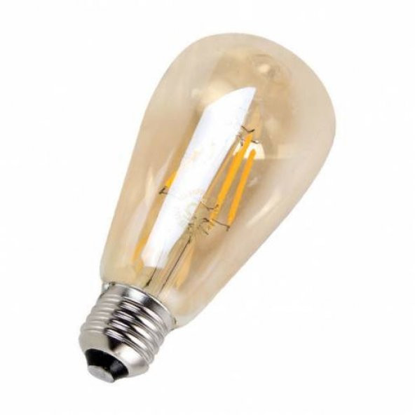 Flemanlı Armut Model Dekoratif Rustik Ampul 4 Watt E27 Duy 660 LÜMEN (LED TİPİ)=(GÜNIŞIĞI RENK)= - 1
