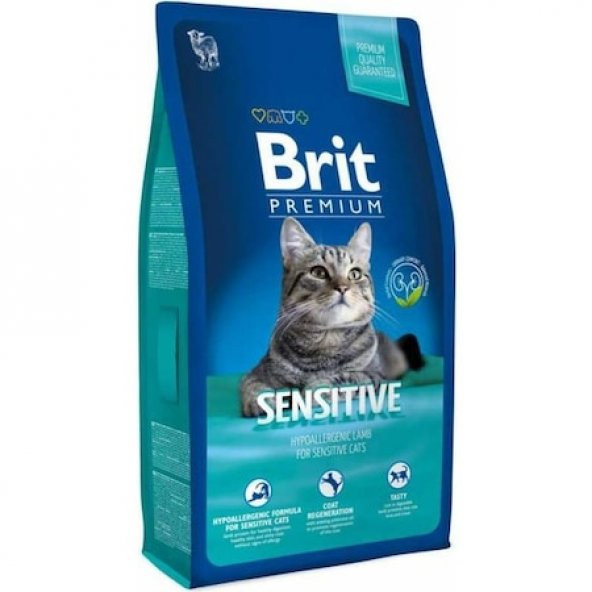 Brit Premium Adult Sensitive Kuzu Etli Kedi Maması 8 Kg