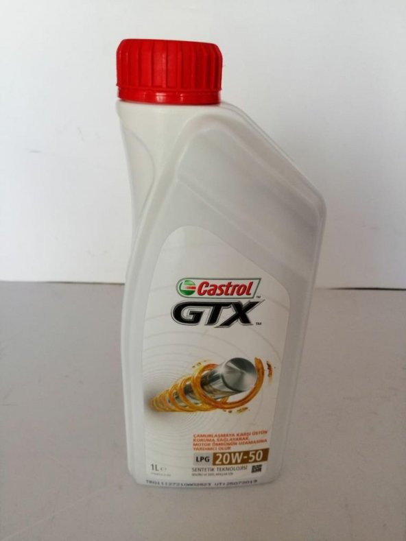 CASTROL GTX 20W-50 LPG 1LT ÜRETİM T: 2022