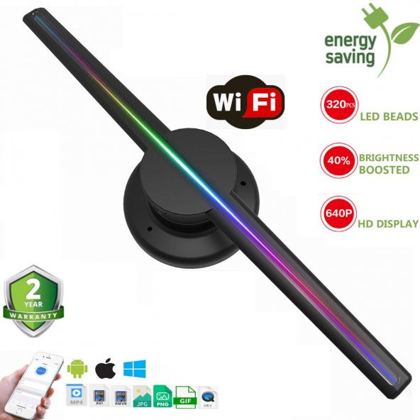 3D HOLOGRAM AD LED FAN HOLOGRAM REKLAM CİHAZI - 2