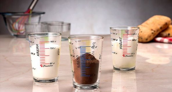 Paşabahçe Arda Türkmen 3 Lü Ölçü Bardağı Ölçüm Kabı